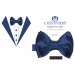 Man Gianluca silk bow tie Line Sposo high fashion fabric - Handmade