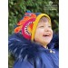 Unisex reversible hat for baby girl bamboo and cotton kim - Handmade