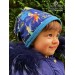 Reversible hat unisex 100% cotton Peter Pan blue - Handmade