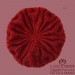 Women's burgundy beret hat in Belen wool and mohair - Handmade