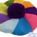 Pure wool Basque hat Carnival Line - Handmade