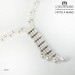Swarovski Pearl Necklace and Silver925 Angel Bride Line - Handmade