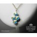 Swarovski crystal necklace Beyoncè Bride Line 4 flowers - handmade - HandMade