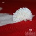 Newborn Pure Red Cover Wool and Cotton Diletta Handmade