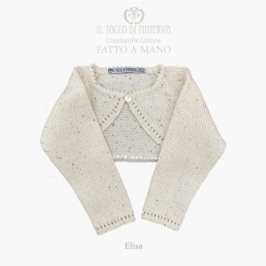 Elisa cotton shrug for girls - Handmade