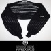 Black cashmere and Noel wool shawl handmade