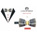  Man bow tie Wool Bart high fashion fabric - Handmade