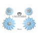 Orecchini celeste Swarovski Marzia Realizzati a mano - Handmade