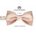 Pink Kristopher bow tie high fashion fabric - Handmade