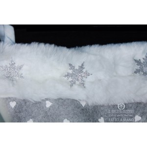 Calza della Befana Realizzata a Mano Neve
