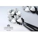 White / black Florinda swarovski earrings and stones Hand Made