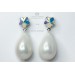 Crystal earrings and Swarovski Pearl Beads Handmade