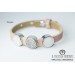 Unisex bracelet in powder leather with Bergamo charms made by hand Handmade