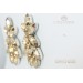 Eris swarovski platinum crystal earrings Handmade Bridal Line