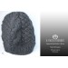Organic black organic wool woman's hat - Handmade