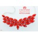 Red Eris Swarovski crystal necklace. Handmade