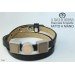 Unisex black eco-leather bracelet with Teigen modular charms Handmade by hand
