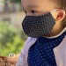 Washable dust mask with pocket will be fine blue baby 1-3 years old