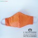 Mask shape two pocket anti-dust washable orange polka dots will be all right
