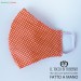 Mask shape two pocket anti-dust washable orange polka dots will be all right