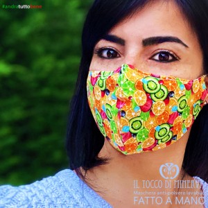  Form two anti-dust washable mask all orange fruits will be all right