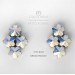 Swarovski crystal earrings Beyoncè Iridescent Bridal Line - Handmade