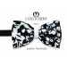 Papillon Black White Dallas Lina Groom high fashion fabric - Handmade
