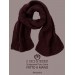 Alexandria burgundy pure wool scarf - Handmade