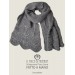 Jerusalema gray pure wool scarf - Handmade