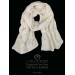 Alexandria cream pure wool scarf - Handmade